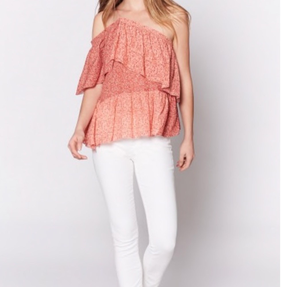 Joie One Shoulder Silk Top